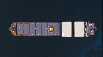 Container ship from our point of view. Container ship from our point of view.