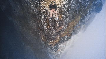 edge cliff adventure switzerland moody foggy edge cliff adventure switzerland moody foggy