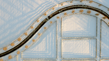 abstract snow winter horses topdown shadow morning sunrise hamptons