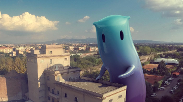 Cute monster in town