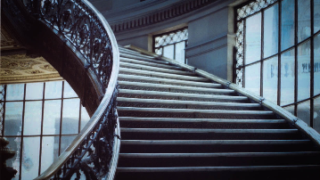 Ecletic stairs in the National Art Museum