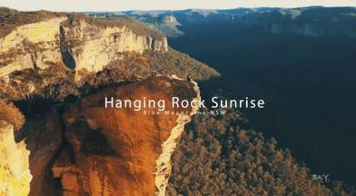 Hanging Rock Ledge Via Aerial Drone 4k Airvuz