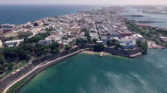 180 Degree Aerial Panorama Of Old San Juan, Puerto Rico, 49% OFF